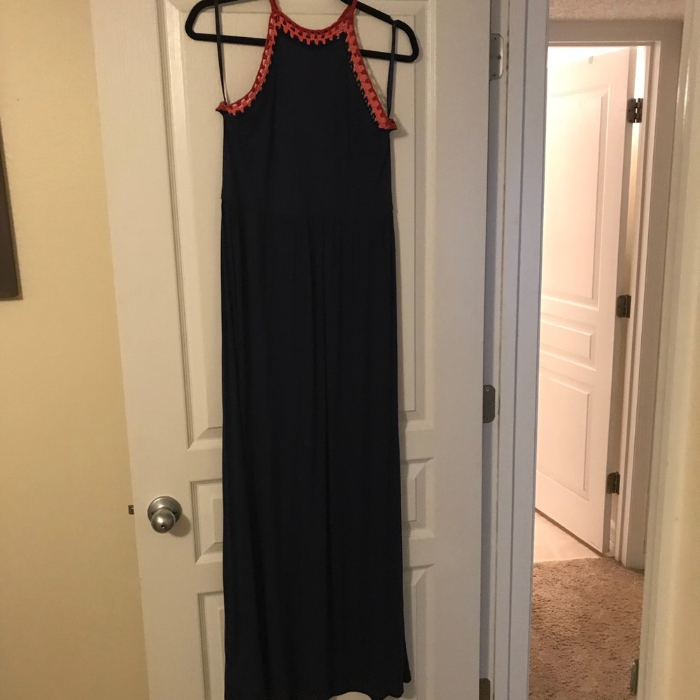 LOFT beach purple maxi dress
